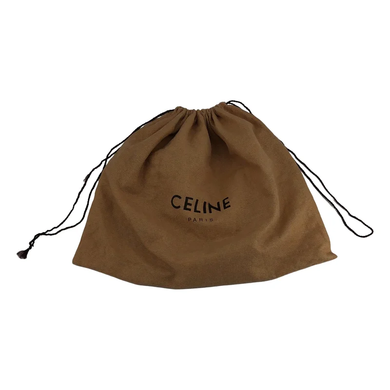 CELINE / セリーヌ | レザー ロゴ フラップ ショルダーバッグ |