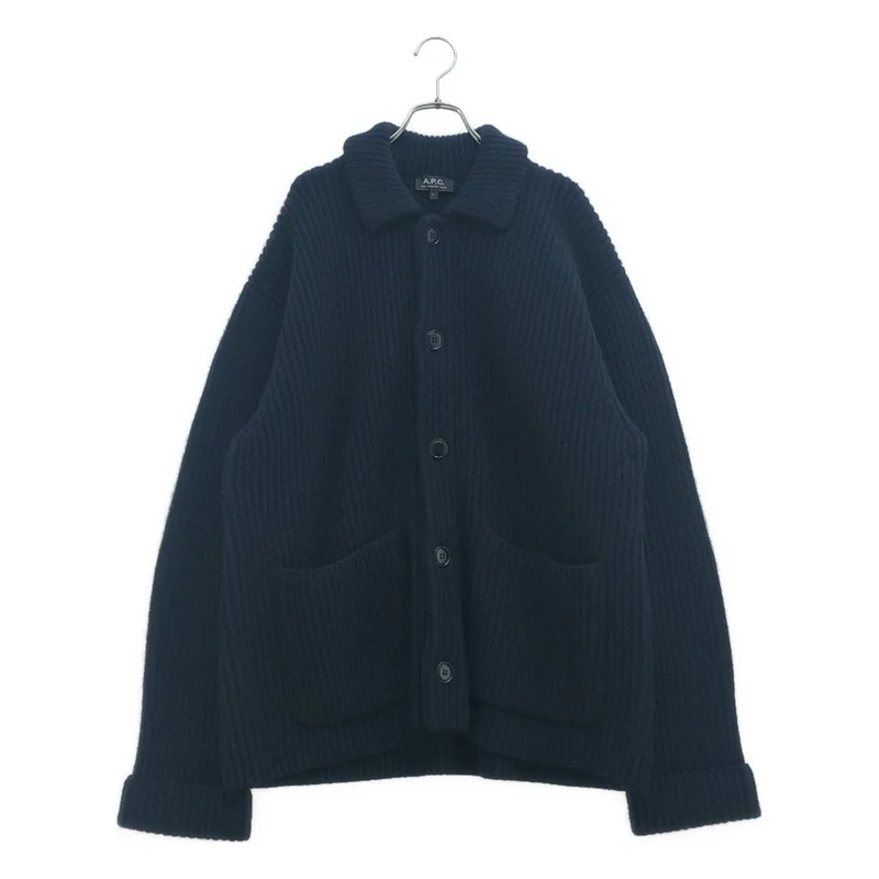 A.P.C. / アーペーセー | ウール カシミヤ ニットジャケット | L | メンズ