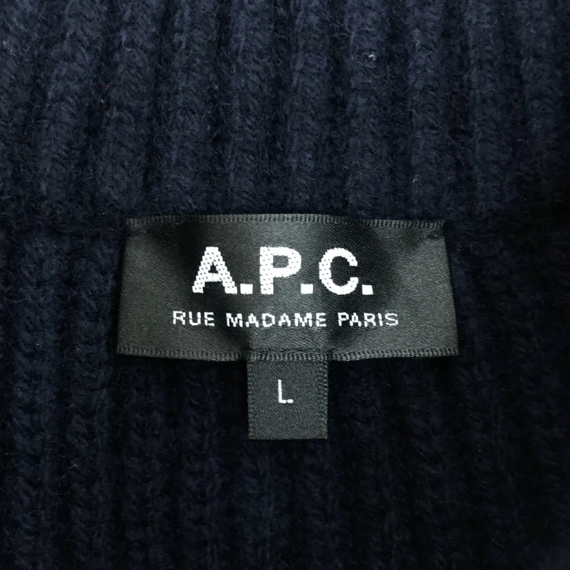 A.P.C. / アーペーセー | ウール カシミヤ ニットジャケット | L | メンズ
