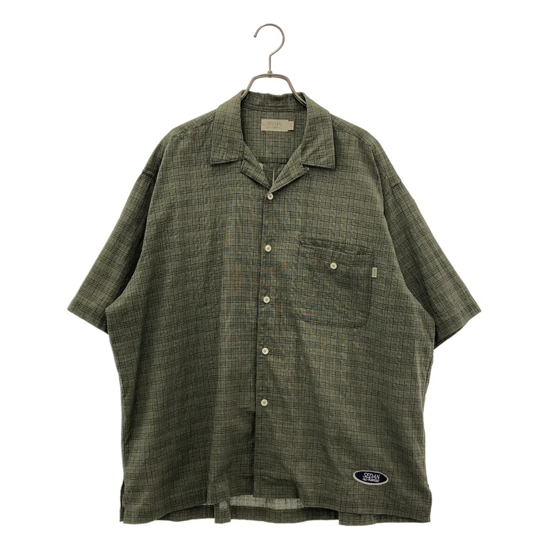 SEDAN ALL-PURPOSE / セダン オールパーパス | 2025SS | Dobby Plaid Open Collar S/S Shirt / ドビープレイド オープンカラーシャツ | L | メンズ