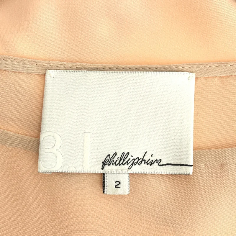 3.1 Phillip Lim / スリーワンフィリップリム | シルク カッティング フリル ノースリーブ ワンピース | 2 | レディース