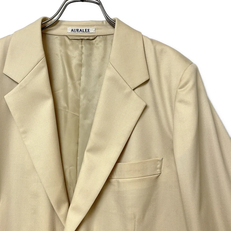 AURALEE / オーラリー | 2023AW | SUPER FINE WOOL TWILL JACKET / シングルブレスト テーラードジャケット / 総裏地 | 1 | メンズ
