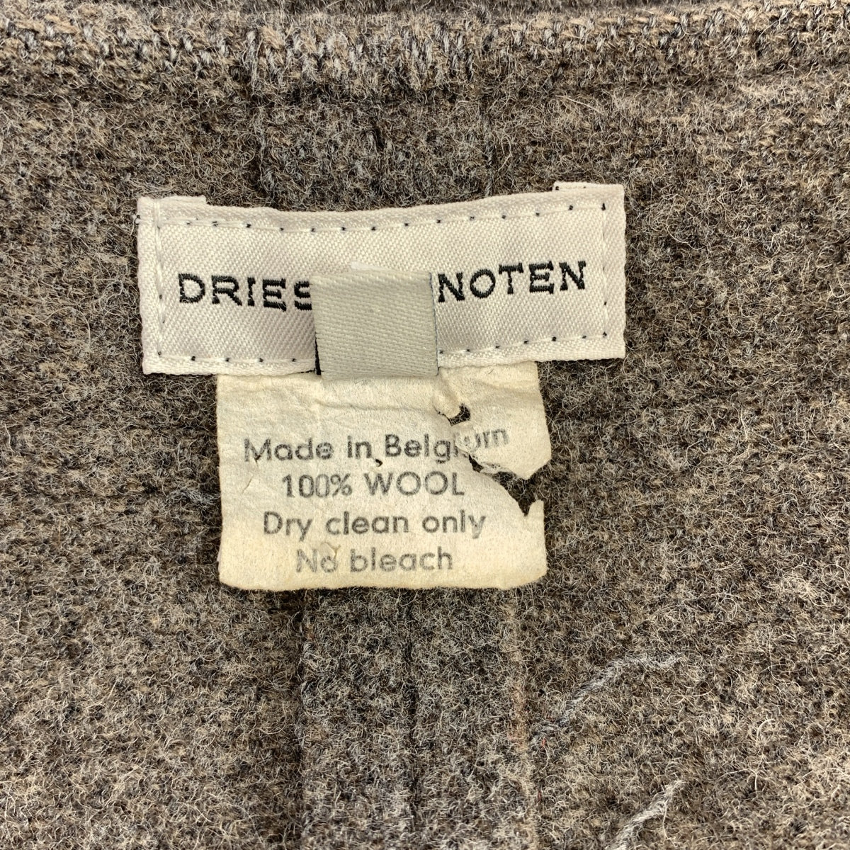 DRIES VAN NOTEN / ドリスヴァンノッテン | ウール ノーカラー ジップ DRIES VAN NOTEN / ドリスヴァンノッテン | ウール ノーカラー ジップ