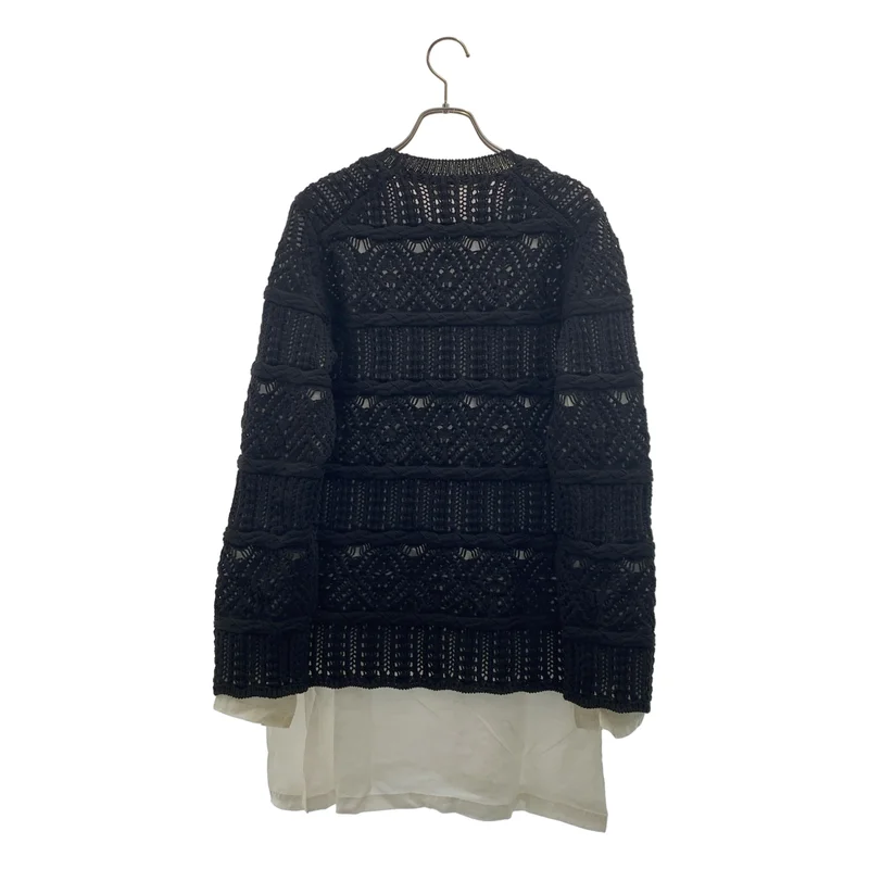 COMME des GARCONS / コムデギャルソン | 2023SS | レイヤード ローゲージ デザイン ニット | M | レディース