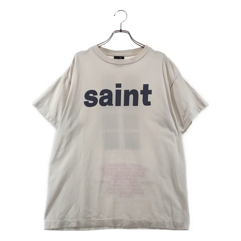 SAINT MICHAEL  Mxxxxxx / セントマイケル | SS TEE _door_WHITE / 両面プリント Tシャツ カットソー | S | メンズ