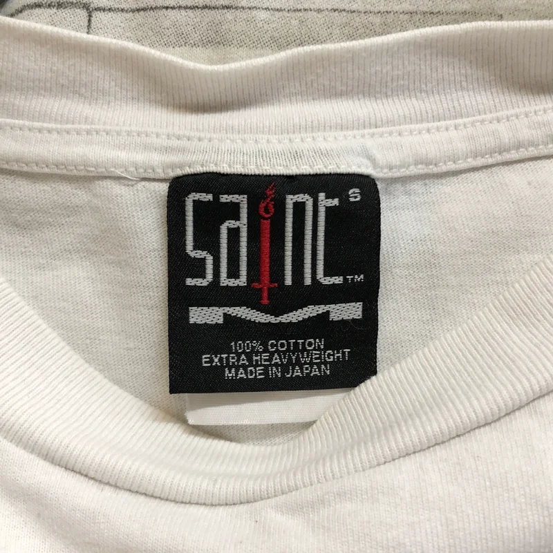 SAINT MICHAEL  Mxxxxxx / セントマイケル | SS TEE _door_WHITE / 両面プリント Tシャツ カットソー | S | メンズ