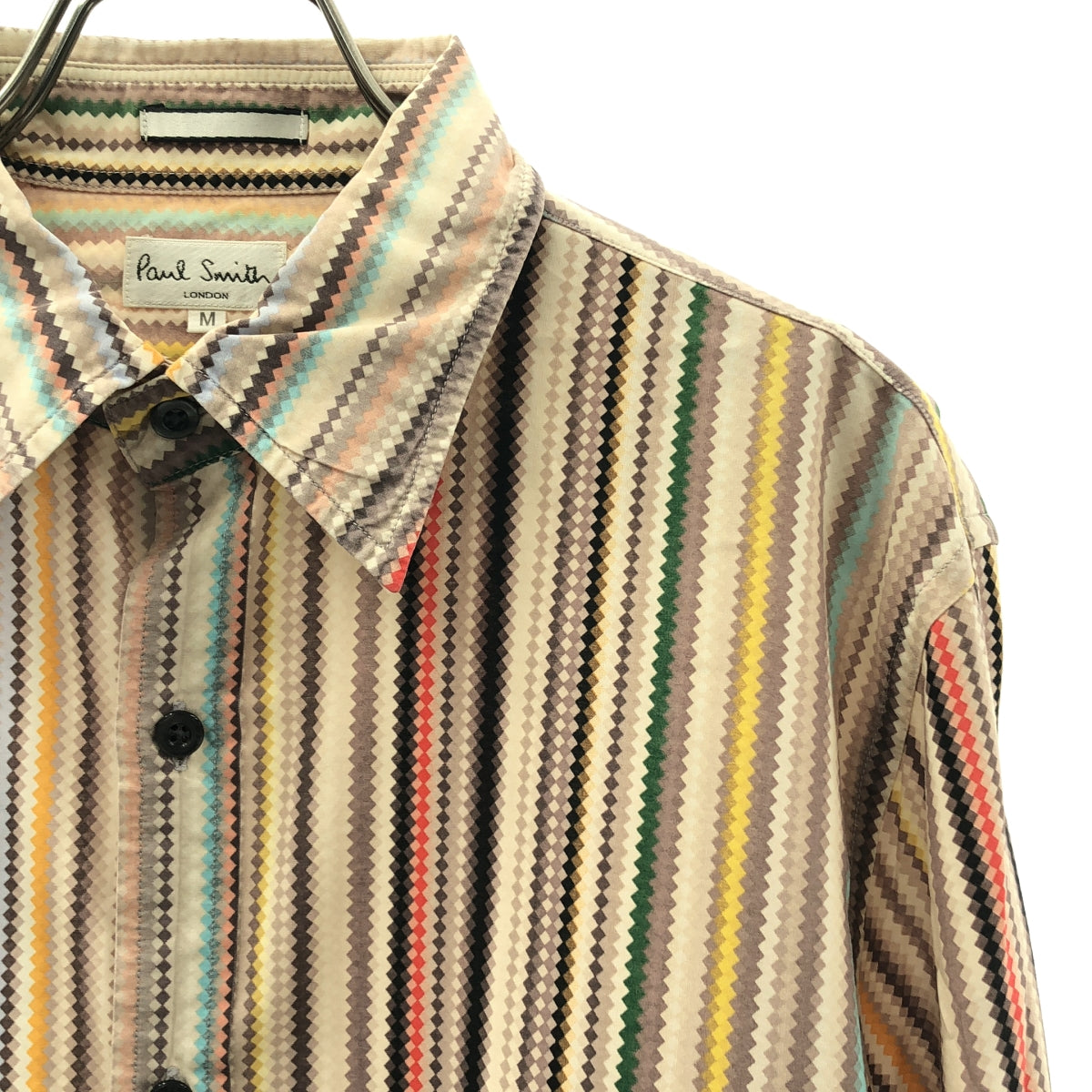 ［超美品］ ポールスミス 長袖シャツ M　ロンドンマップ　26400円 Paul Smith London / ポールスミスロンドン | コットン モザイク