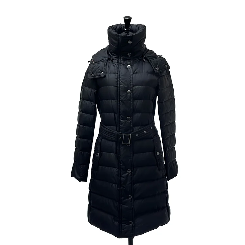 Burberry / バーバリー | ノバチェック裏地 ロングダウンコート | 38 | レディース