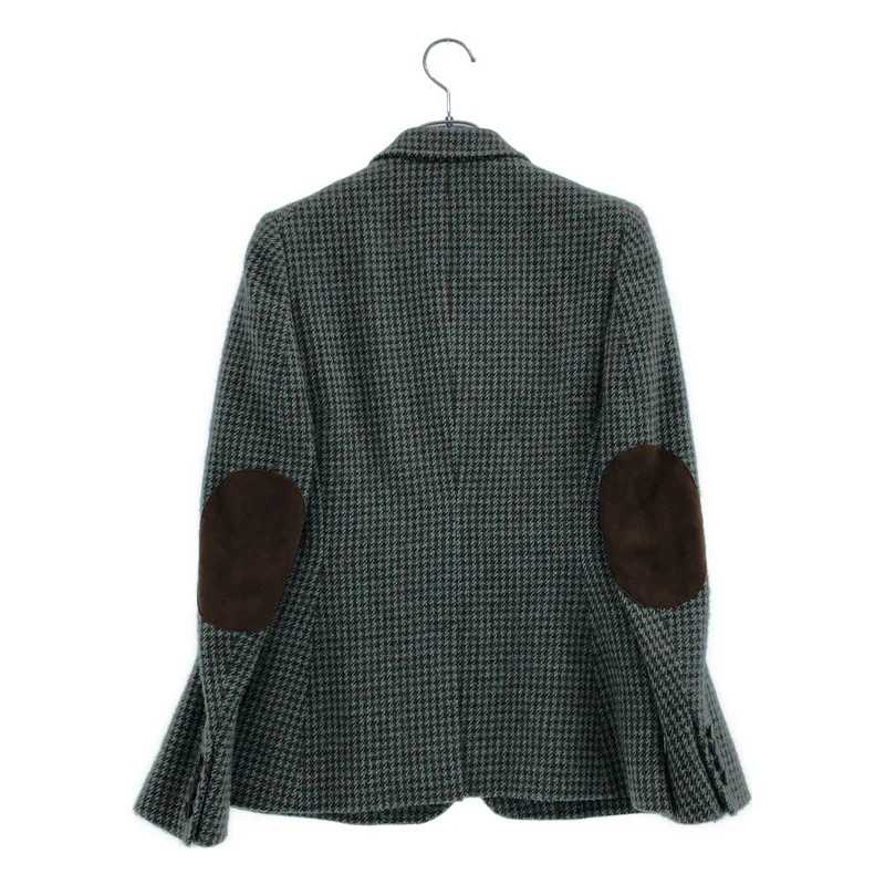 RALPH LAUREN / ラルフローレン | ツイード エルボーパッチ テーラードジャケット | 0 | レディース