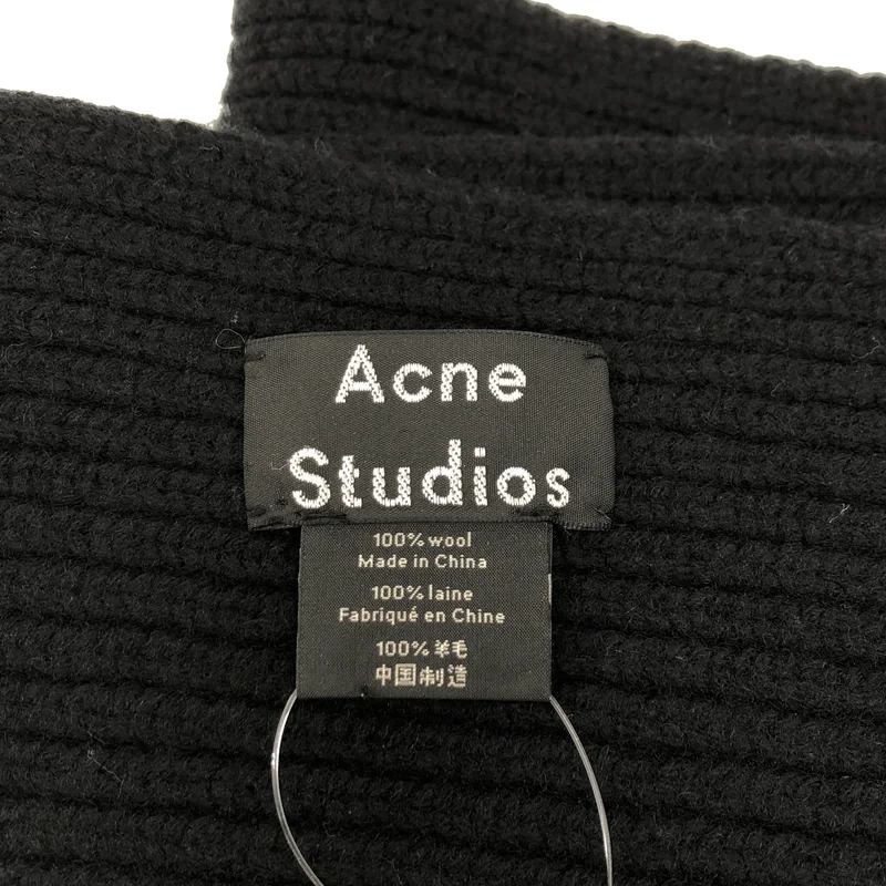 Acne Studios / アクネストゥディオズ | リブ編み 大判マフラー |