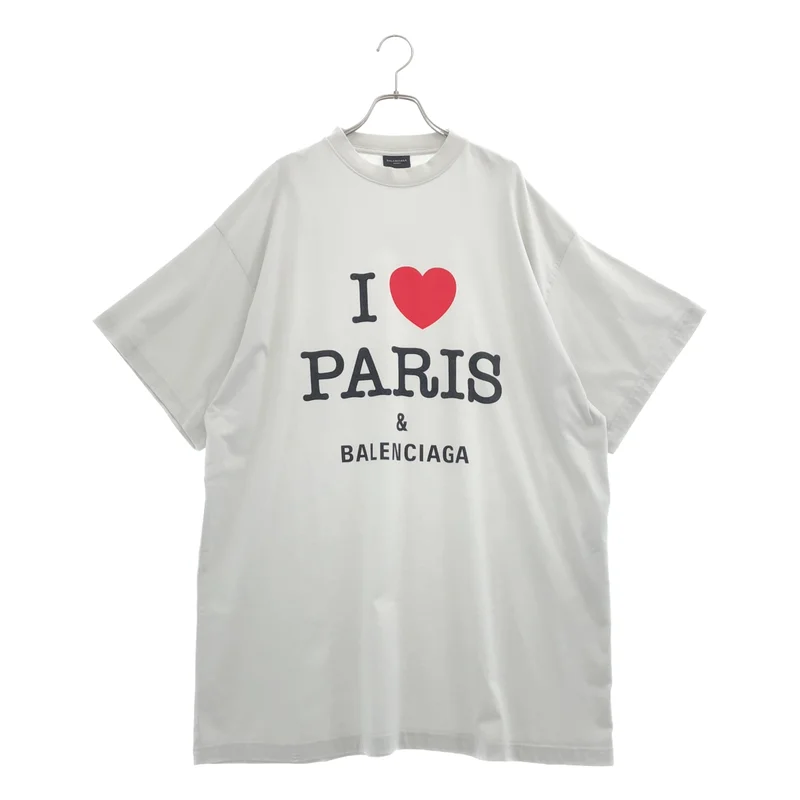 BALENCIAGA / バレンシアガ | I Love Paris プリント オーバーシルエット Tシャツ | 3 | メンズ