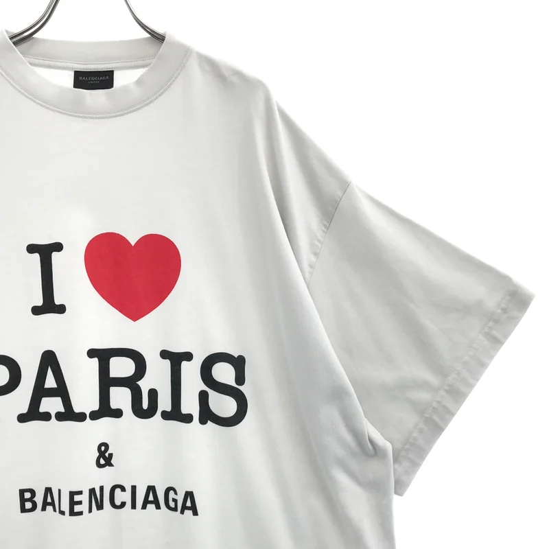 BALENCIAGA / バレンシアガ | I Love Paris プリント オーバーシルエット Tシャツ | 3 | メンズ