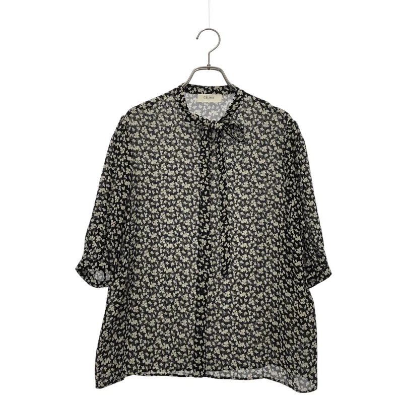 CELINE / セリーヌ | ボウタイ シャツ_長袖 2B243313F | 38 | レディース
