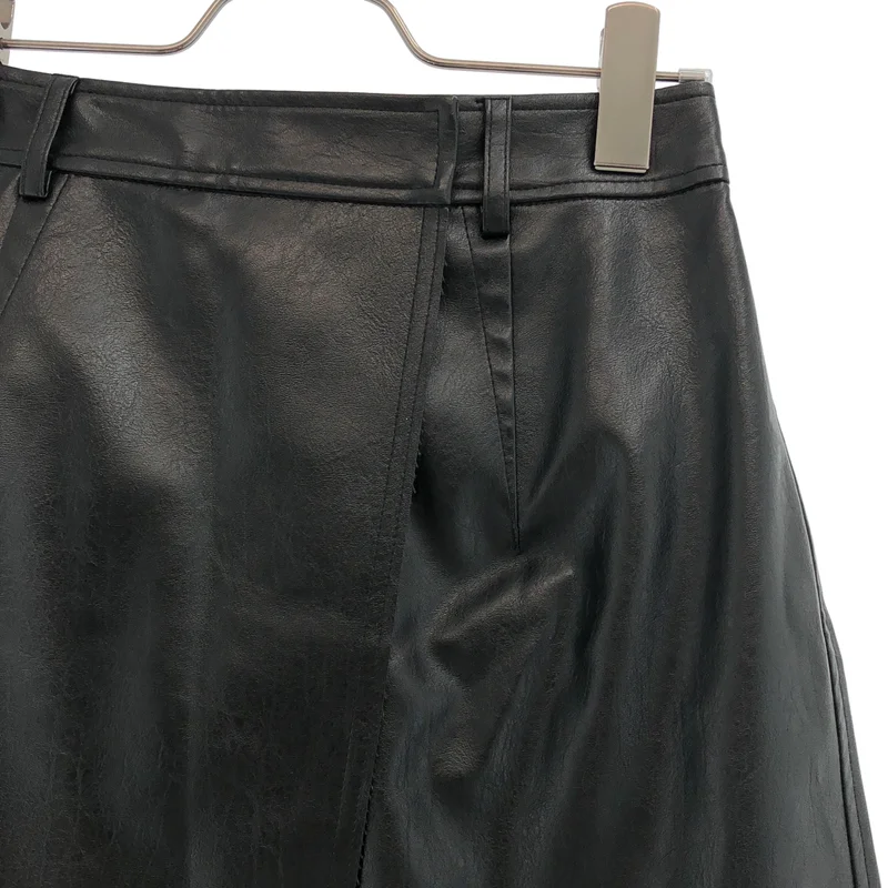 AMERI / アメリ | LUSTER SYNTHETIC LEATHER SKIRT エコレザー スカート | S | レディース