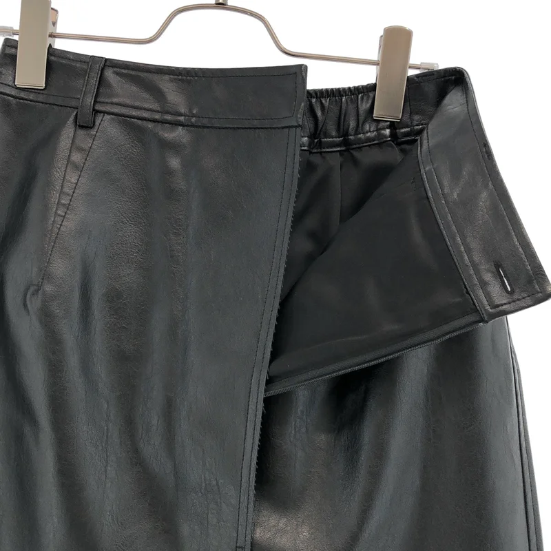 AMERI / アメリ | LUSTER SYNTHETIC LEATHER SKIRT エコレザー スカート | S | レディース