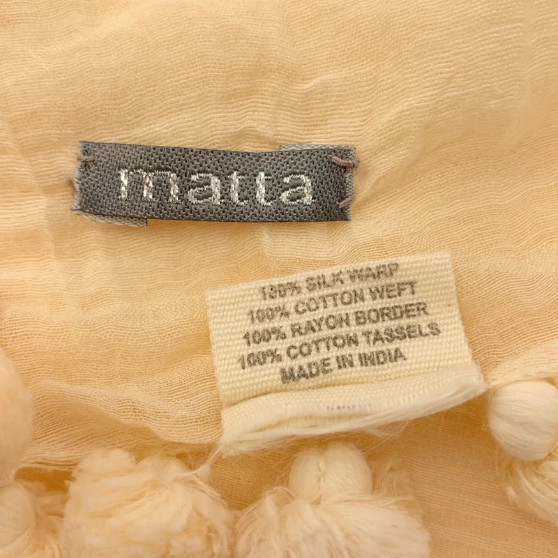 matta / マッタ | 大判 ポンポン ストール |