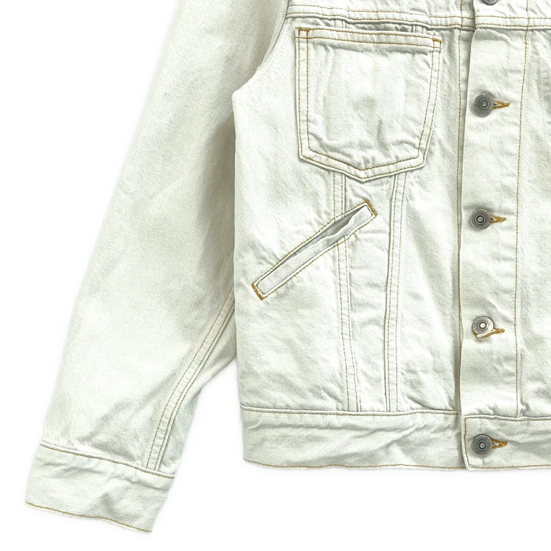 Maison Margiela / メゾンマルジェラ | 2023SS | ノーカラー デニムジャケット | 40 | レディース