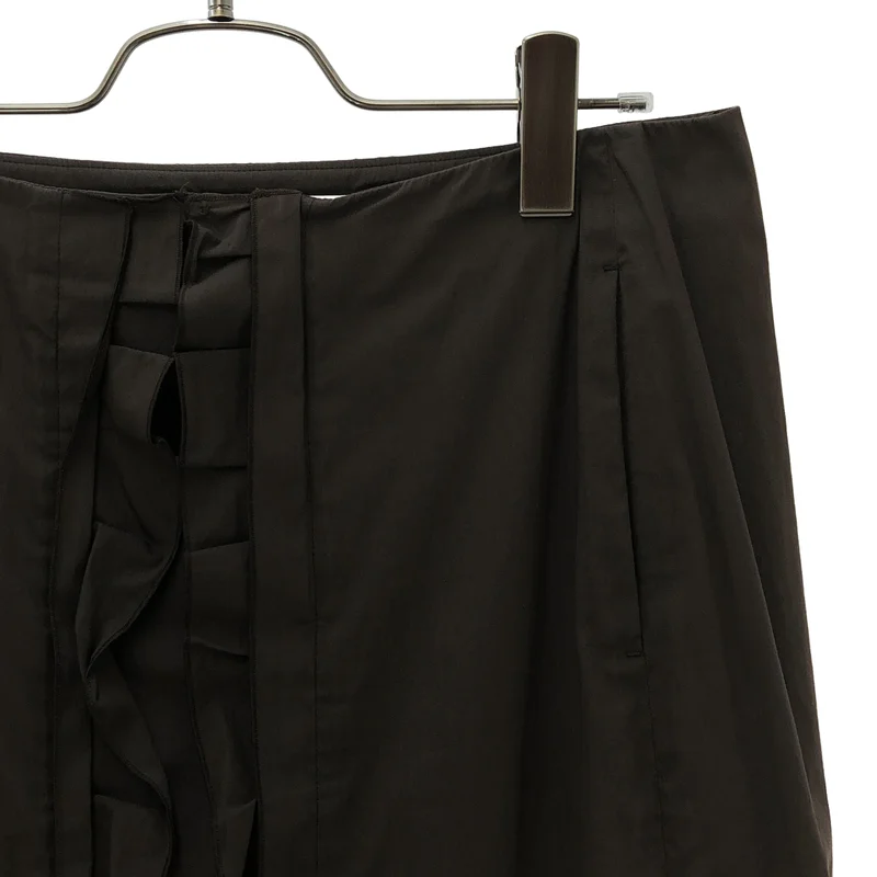 JIL SANDER / ジルサンダー | コットン混 フリル ログスカート | 36 | レディース