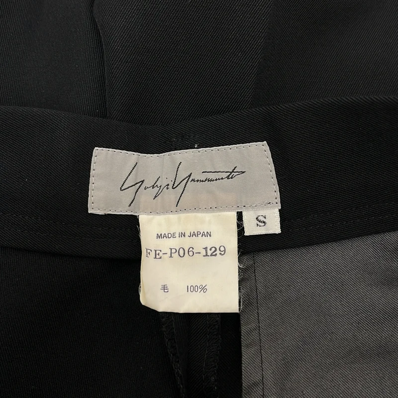 YOHJI YAMAMOTO / ヨウジヤマモト | 1995W | ウール ギャバジン タック テーパード スラックス | S | レディース