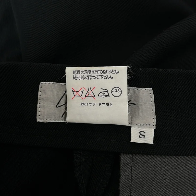 YOHJI YAMAMOTO / ヨウジヤマモト | 1995W | ウール ギャバジン タック テーパード スラックス | S | レディース