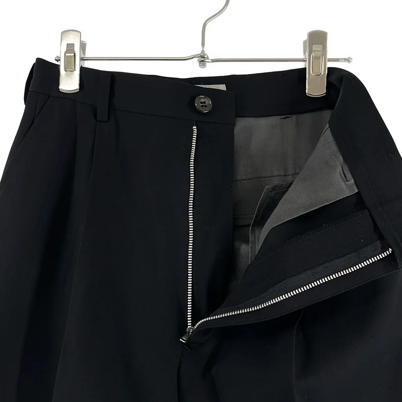 YOHJI YAMAMOTO / ヨウジヤマモト | 1995W | ウール ギャバジン タック テーパード スラックス | S | レディース