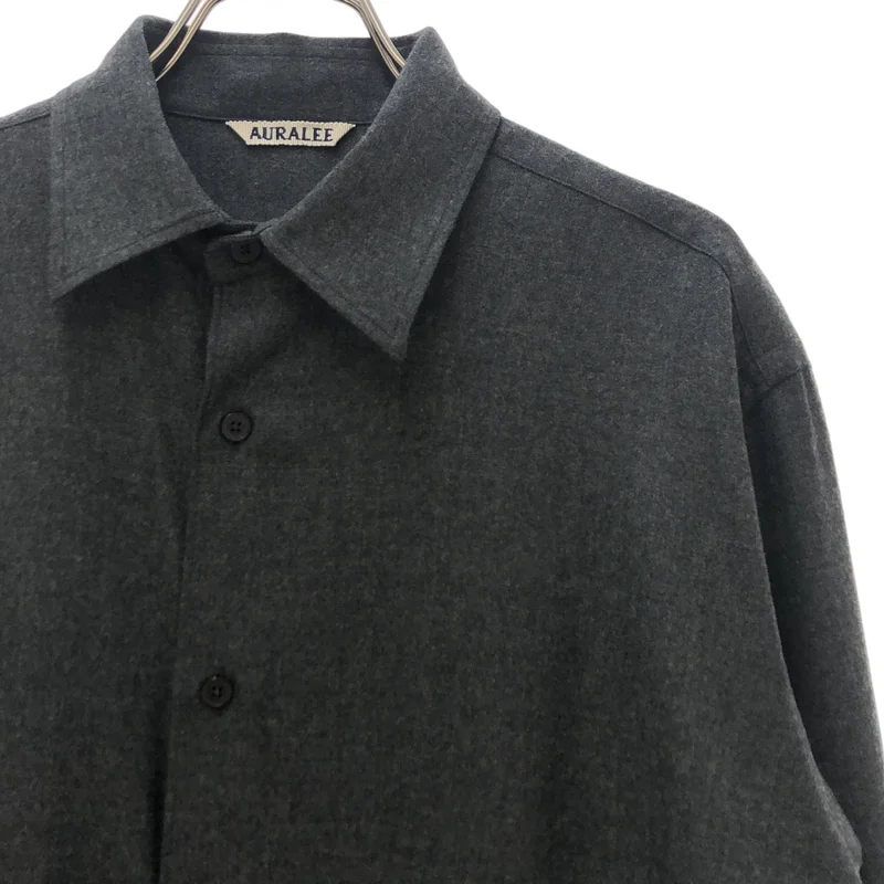 AURALEE / オーラリー | SUPER LIGHT WOOL SHIRT ウールシャツ | 0 | レディース