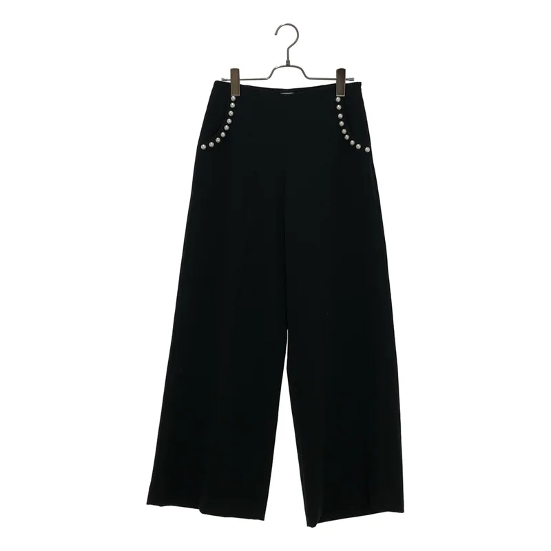 BORDERS at BALCONY / ボーダーズアットバルコニー | 2024AW | PEARL WIDE PANTS / パールワイドパンツ | 36 | レディース