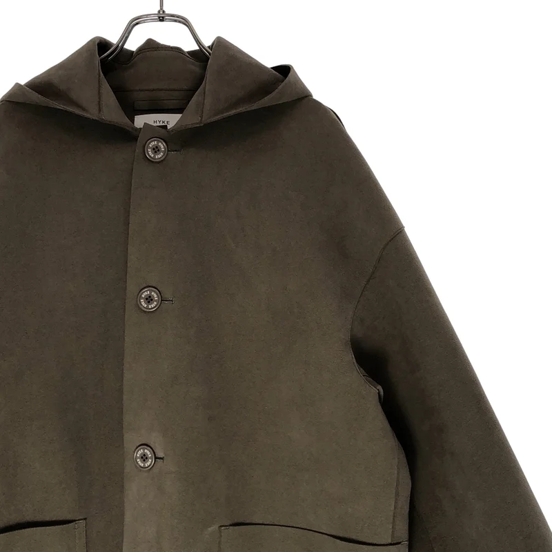 HYKE / ハイク | HOODIE JACKET フェイクスエード ジャケット | 1 | レディース
