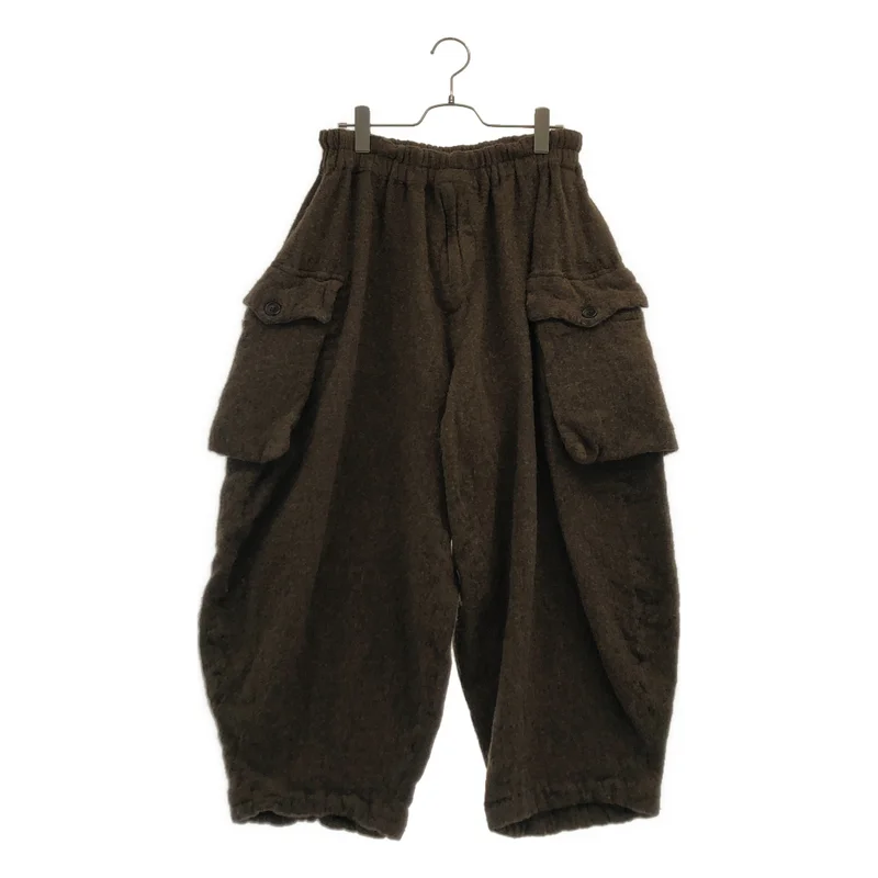 BLACK COMME des GARCONS / ブラックコムデギャルソン | 2020AW | ウール ギャザーパンツ 1F-P007 | M | メンズ