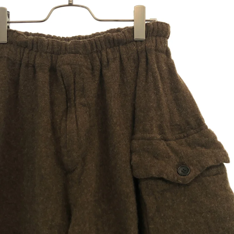 BLACK COMME des GARCONS / ブラックコムデギャルソン | 2020AW | ウール ギャザーパンツ 1F-P007 | M | メンズ