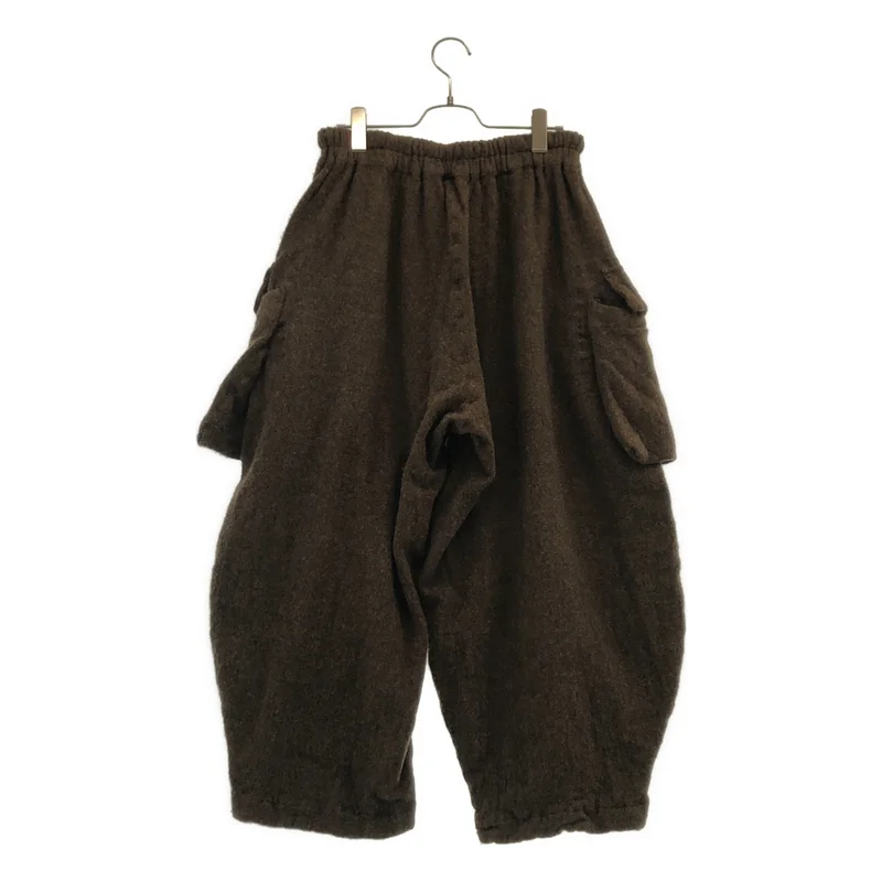 BLACK COMME des GARCONS / ブラックコムデギャルソン | 2020AW | ウール ギャザーパンツ 1F-P007 | M | メンズ