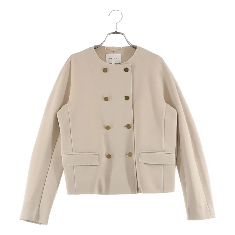 BEIGE， / ベイジ | 金ボタン ダブルブレスト ジャケット | 2 | レディース