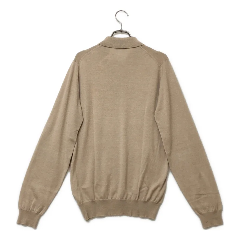 JOHN SMEDLEY / ジョンスメドレー | ウール コットン ニットポロシャツ | M | メンズ