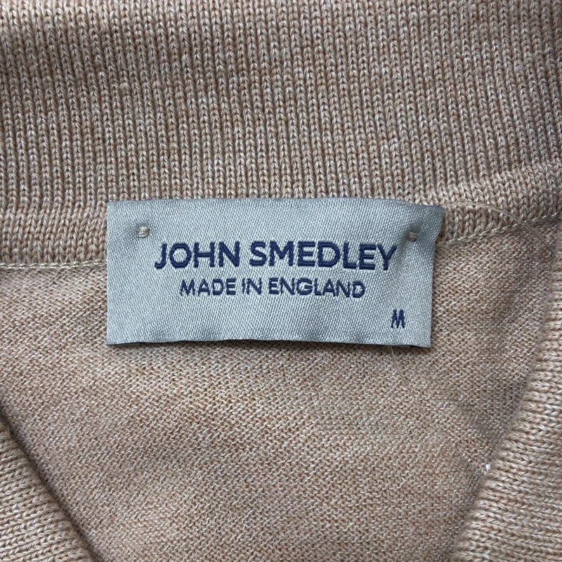JOHN SMEDLEY / ジョンスメドレー | ウール コットン ニットポロシャツ | M | メンズ