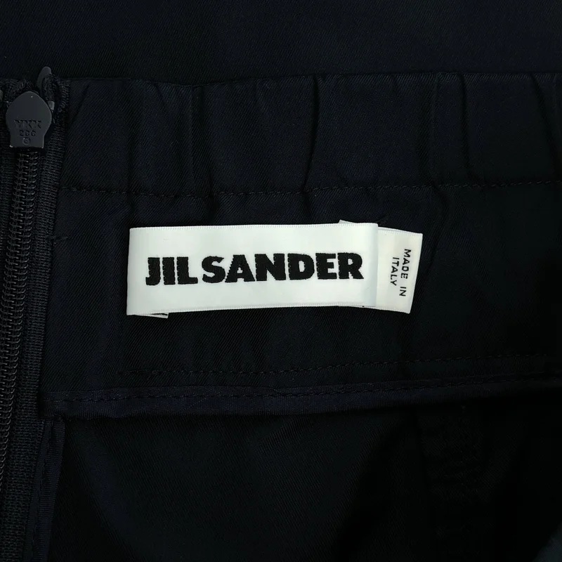 JIL SANDER / ジルサンダー | シルク混 レイヤードデザイン バックスリット スカート | 38 | レディース