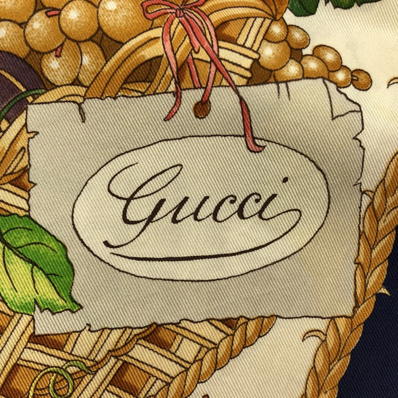 GUCCI / グッチ | 総柄 ロゴスカーフ |
