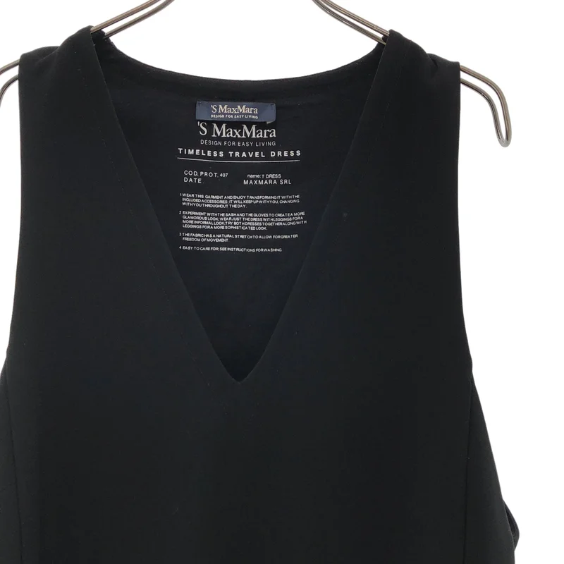 S MAX MARA / エスマックスマーラ | TIMELESS TRAVEL DRESS / タイムレストラベルドレス ノースリーブワンピース |