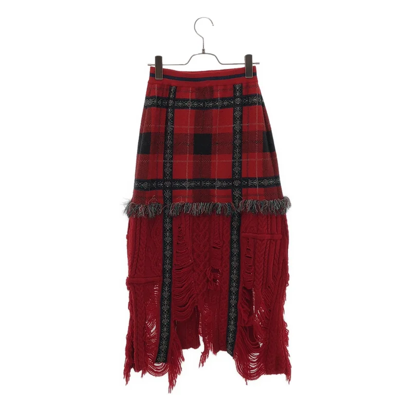 rurumu: / 縷縷夢兎るるむう | broken check knit SK ニットスカート | FREE | レディース