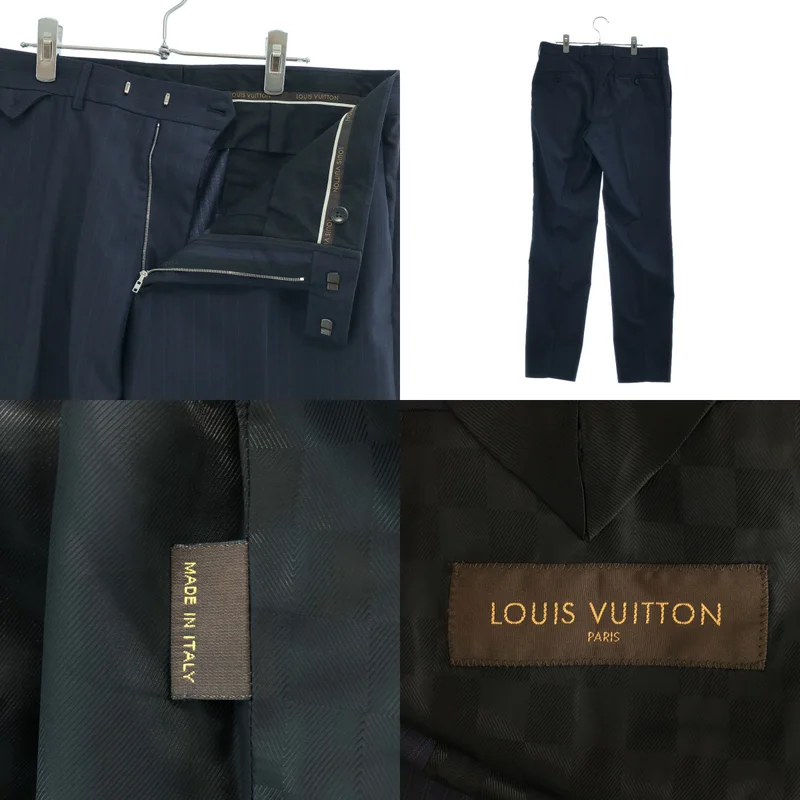 Louis Vuitton / ルイヴィトン | セットアップ / カシミヤ混 ストライプ 2B テーラードジャケット / スラックス | 50 | メンズ