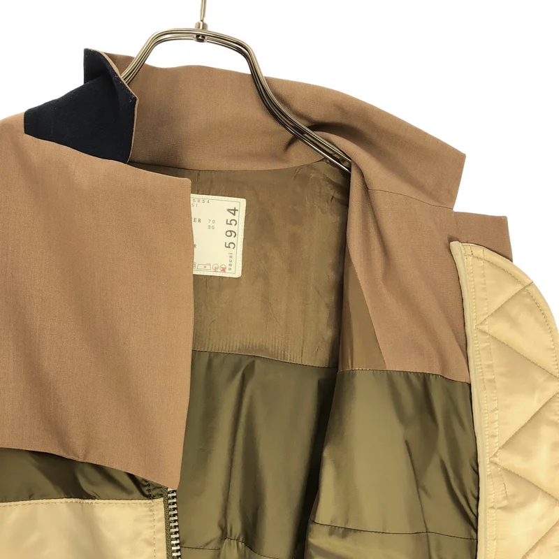 sacai / サカイ | 2022SS | Nylon Twill Mix Jacket ナイロンツイル ミックス ジャケット | 2 | レディース