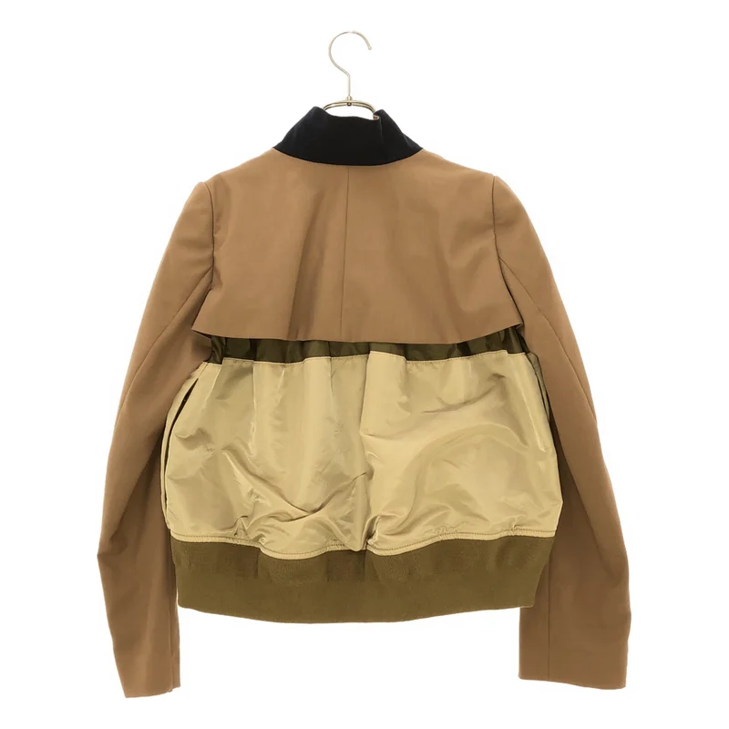 sacai / サカイ | 2022SS | Nylon Twill Mix Jacket ナイロンツイル ミックス ジャケット | 2 | レディース