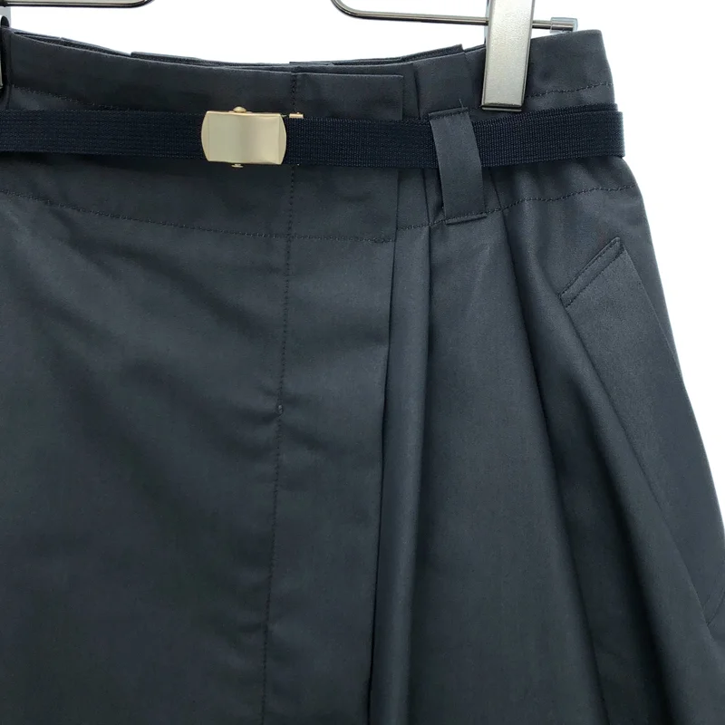 ebure / エブール | コットンシャンブレーツイル 巻き風 フレアスカート | 40 | レディース
