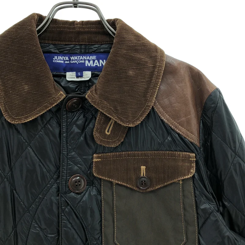 JUNYAWATANABE COMMEdesGARCONS MAN / ジュンヤワタナベマン | 2009AW | 異素材切り替え キルティングジャケット | S | メンズ