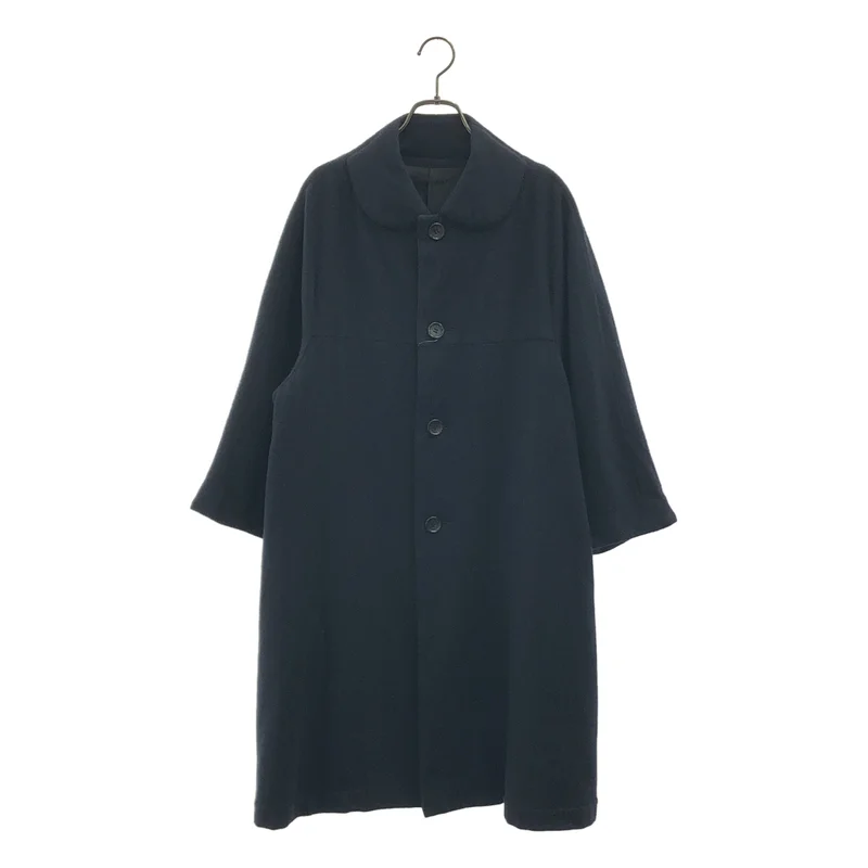 COMME des GARCONS COMME des GARCONS / コムコム | 2013AW | 特殊加工 ウール混 ラウンドカラー オーバーサイズコート | XS | レディース