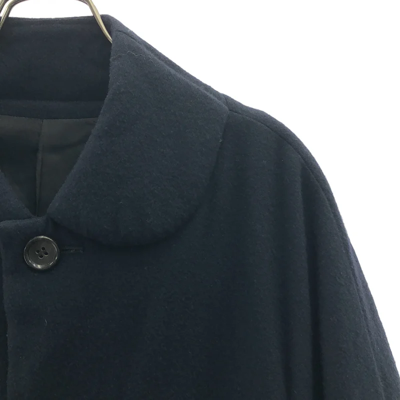 COMME des GARCONS COMME des GARCONS / コムコム | 2013AW | 特殊加工 ウール混 ラウンドカラー オーバーサイズコート | XS | レディース
