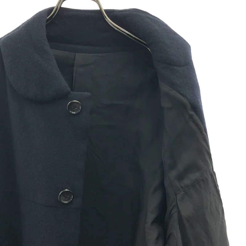 COMME des GARCONS COMME des GARCONS / コムコム | 2013AW | 特殊加工 ウール混 ラウンドカラー オーバーサイズコート | XS | レディース