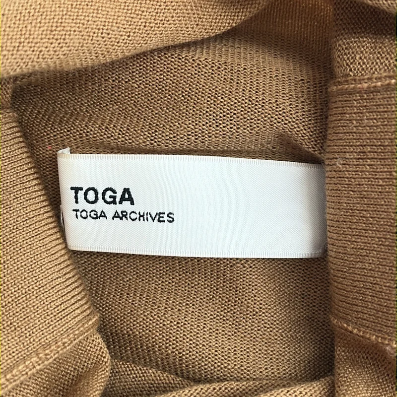 TOGA / トーガ | ウール マフラードッキング タートルネックニット | 36 | レディース
