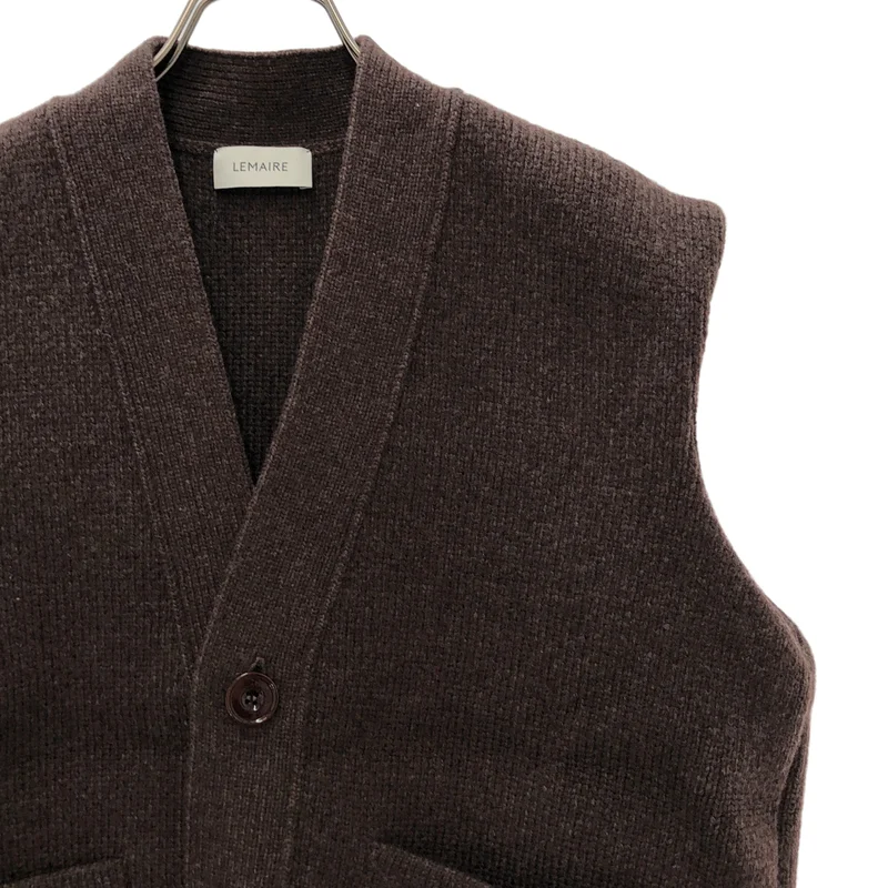 LEMAIRE / ルメール | MAXI SLEEVELESS CARDIGAN ニット ベスト | S | レディース