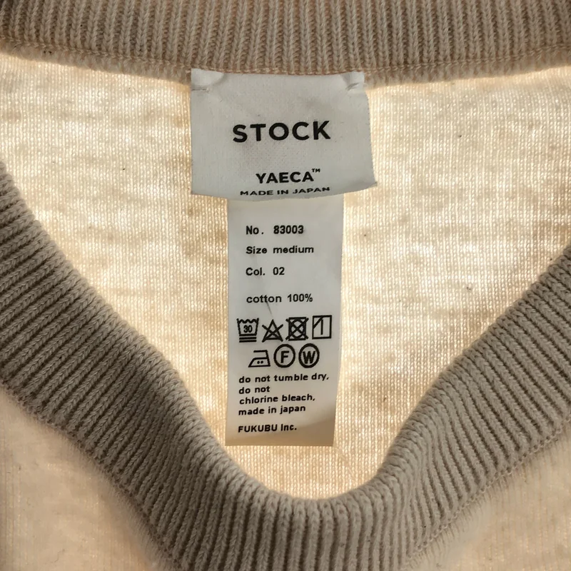 YAECA STOCK / ヤエカストック | コットン クルーネック トップス | M | レディース