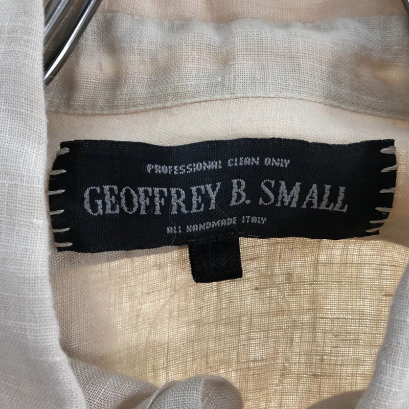 GEOFFREY B.SMALL / ジェフリーBスモール | リネン レギュラーカラーシャツ |